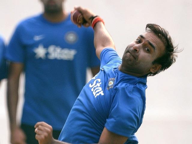 Amit Mishra is part of a three-man Indian spin attack